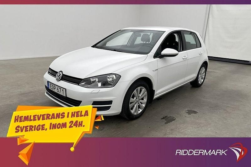 Vit Begagnad 2014 VW Golf VII Halvkombi | 108 900 kr (Bra pris) - Bild 1/3