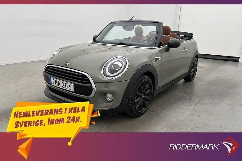 Grå Begagnad 2018 Mini Cooper Cabriolet Pepper Cab | 239 800 kr (Bra pris) - Bild 1/4