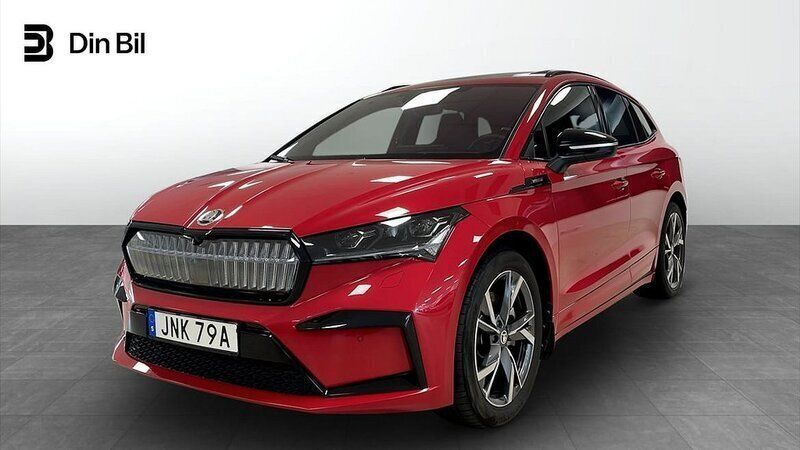 Röd Begagnad 2024 Skoda Enyaq iV SportLine SUV | 549 900 kr (Marknadspris) - Bild 1/4