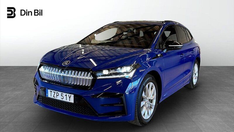 Blå Begagnad 2023 Skoda Enyaq iV RS SUV | 464 500 kr - Bild 1/4