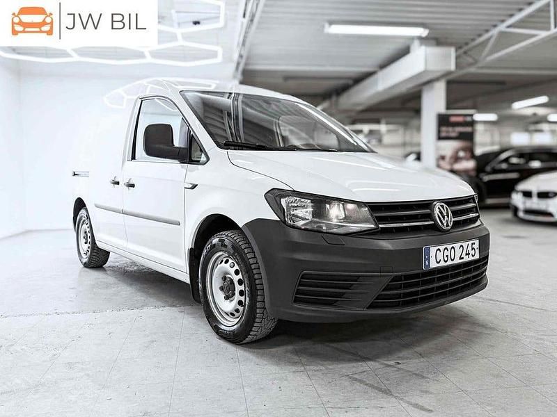 Vit Begagnad 2019 VW Caddy Minibuss | 99 900 kr (Marknadspris) - Bild 1/4