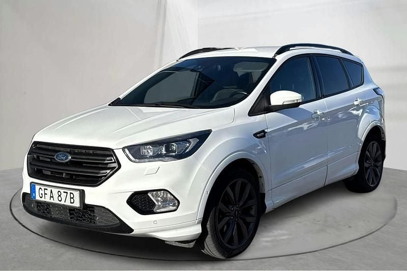 Vit Begagnad 2019 Ford Kuga ST-Line SUV | 119 000 kr - Bild 1/4