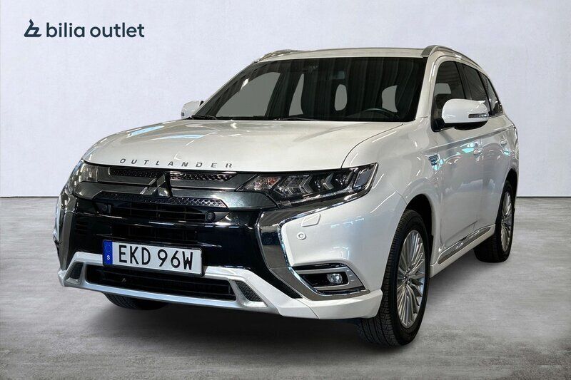 Vit Begagnad 2019 Mitsubishi Outlander P-HEV SUV | 237 900 kr (Bra pris) - Bild 1/3