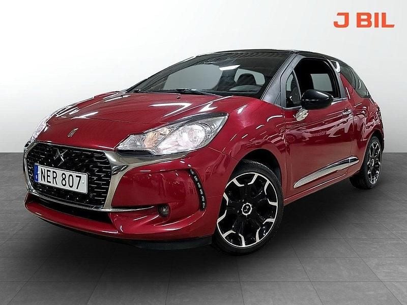 Röd Begagnad 2016 DS Automobiles DS3 Halvkombi | 74 900 kr - Bild 1/3