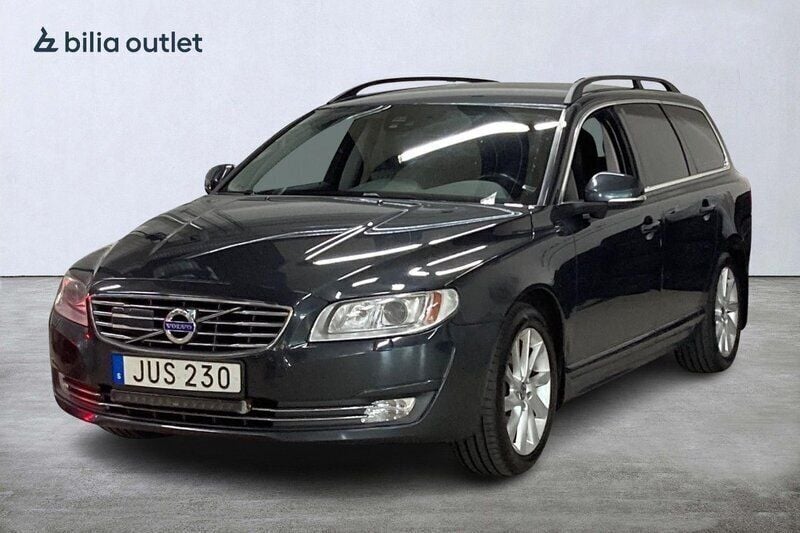 Grå Begagnad 2015 Volvo V70 Momentum Kombi | 109 900 kr (Marknadspris) - Bild 1/3