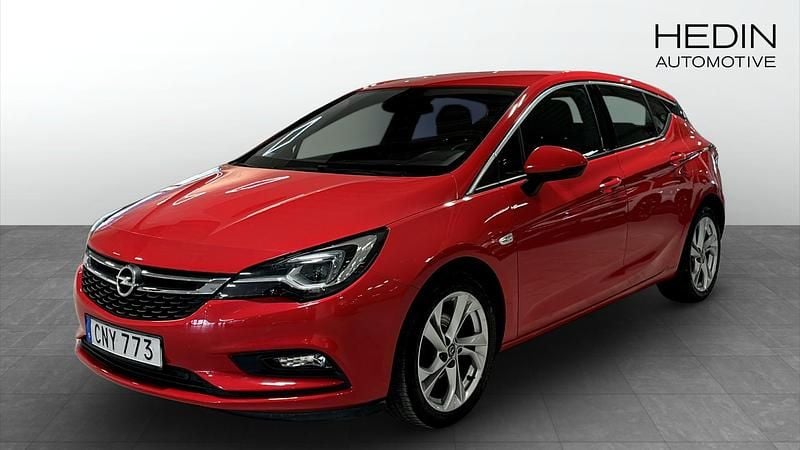 Begagnad Opel Astra Dynamic 125 HK (91 kW) 2015 Röd Halvkombi