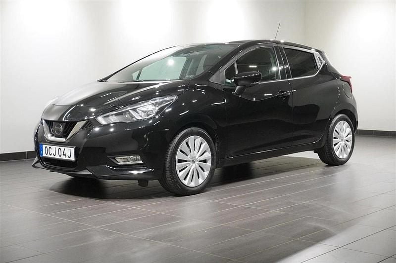 Svart Begagnad 2018 Nissan Micra Acenta Halvkombi | 129 900 kr (Superpris) - Bild 1/4