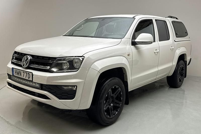 Vit Begagnad 2020 VW Amarok Comfortline Pickup | 330 000 kr (Marknadspris) - Bild 1/4