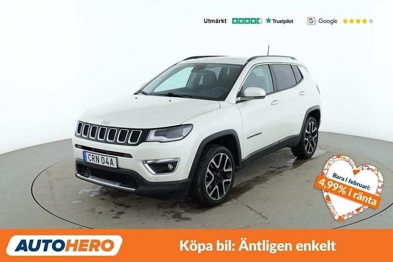 Vit Begagnad 2019 Jeep Compass Limited SUV | 182 000 kr (Marknadspris) - Bild 1/4