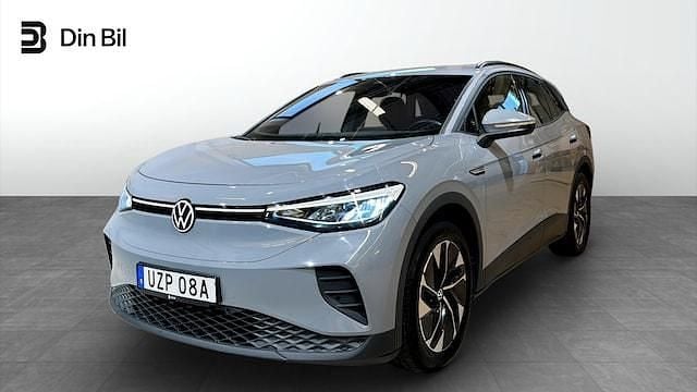 Grå (moonstone grey) Begagnad 2022 VW ID.4 Pro Performance SUV | 374 900 kr (Bra pris) - Bild 1/4