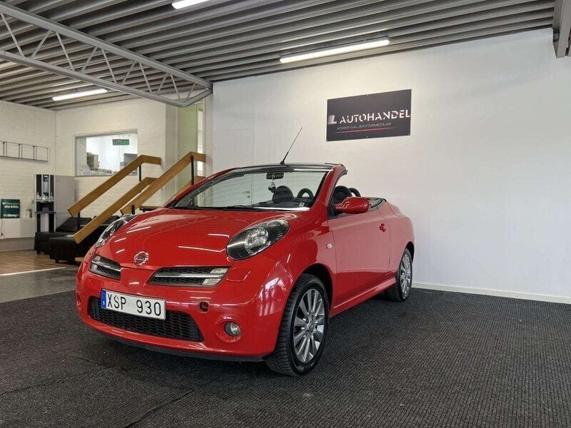 Röd Begagnad 2006 Nissan Micra Halvkombi | 39 900 kr - Bild 1/4