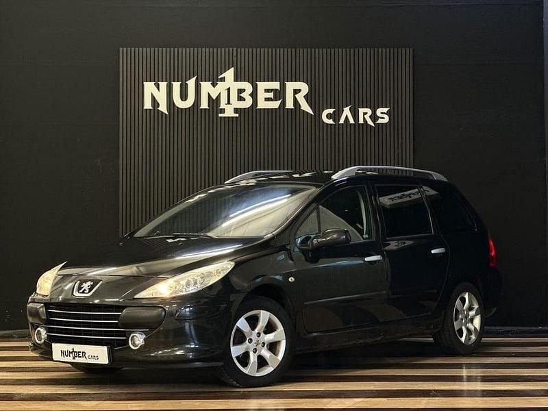 Svart Begagnad 2007 Peugeot 307 Kombi | 24 900 kr (Marknadspris) - Bild 1/4
