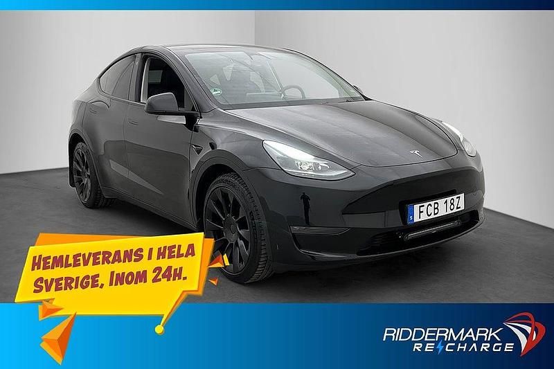 Svart Begagnad 2023 Tesla Model Y Long Range AWD SUV | 399 800 kr (Marknadspris) - Bild 1/3