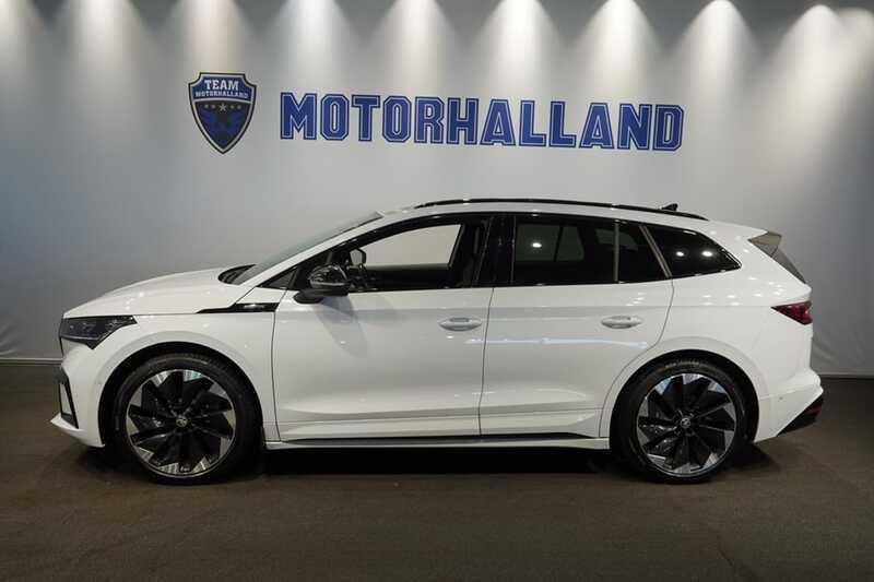 Vit Begagnad 2022 Skoda Enyaq iV SportLine SUV | 379 900 kr (Dyr) - Bild 1/4