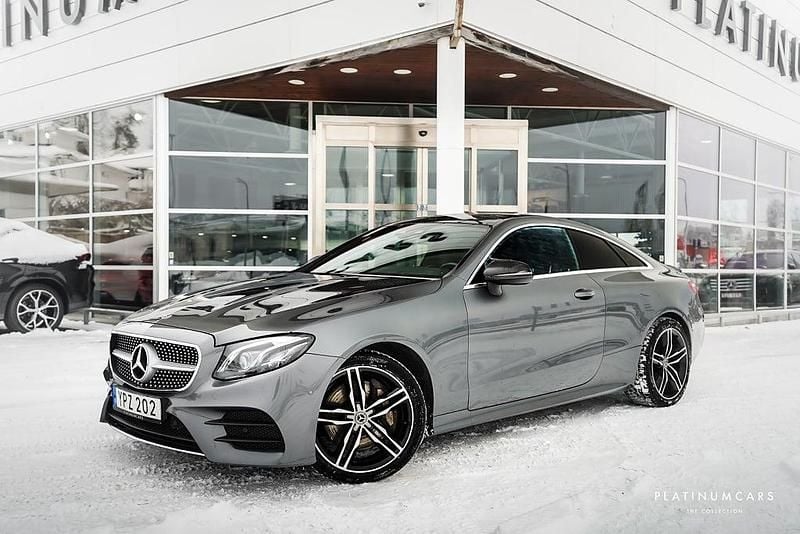 Begagnad Mercedes E400 AMG 333 HK (244 kW) 2017 Grå Sportkupé