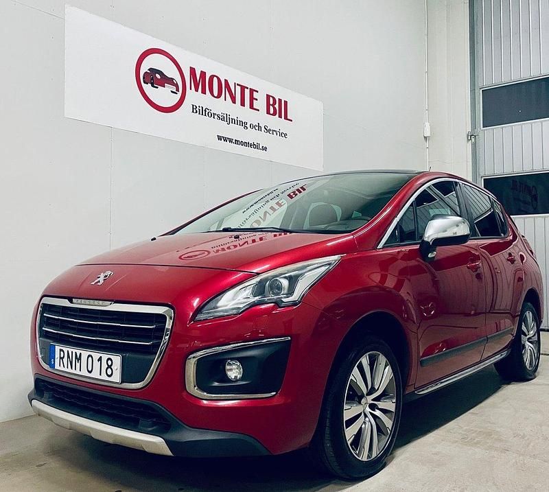 Mörkröd Begagnad 2015 Peugeot 3008 Kombi | 99 900 kr (Marknadspris) - Bild 1/4