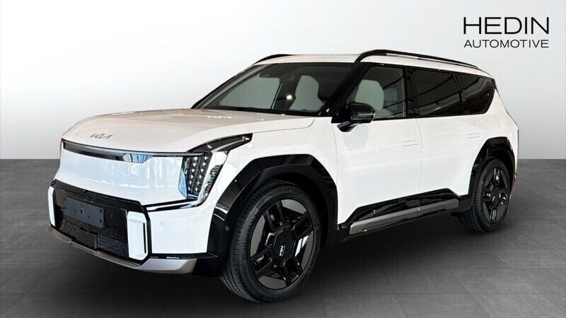 Vit (white) Ny 2025 Kia EV9 GT-Line SUV | 877 900 kr (Marknadspris) - Bild 1/4
