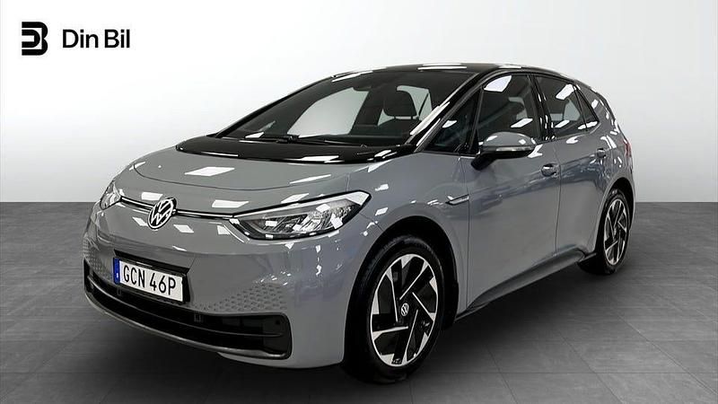Begagnad VW ID.3 Pro Performance 150 kW (204 HK) 2022 Grå Halvkombi