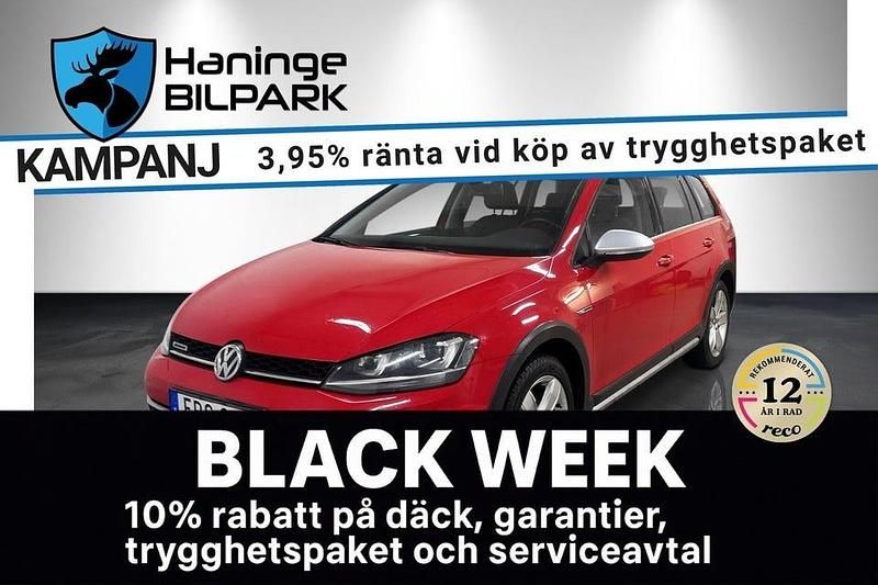 Röd Begagnad 2015 VW Golf Alltrack Kombi | 164 995 kr (Marknadspris) - Bild 1/3