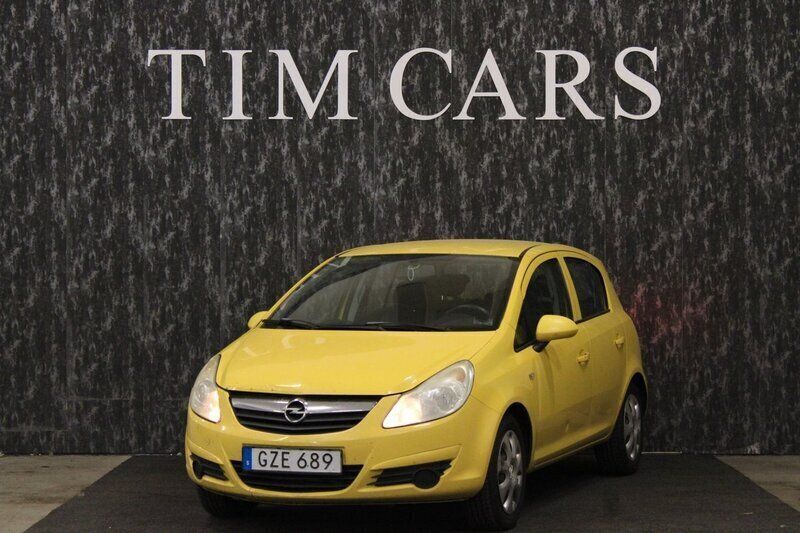 Gul Begagnad 2008 Opel Corsa Halvkombi | 24 999 kr (Marknadspris) - Bild 1/4