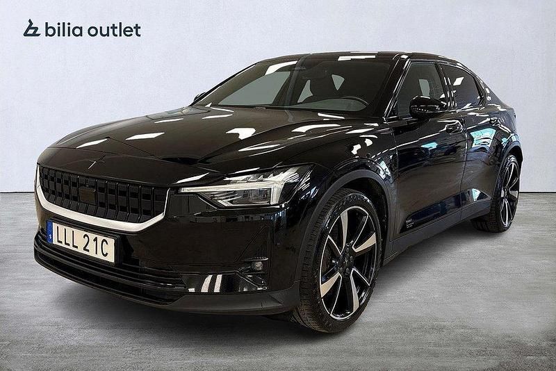 Svart Begagnad 2021 Polestar 2 Long Range Dual motor Sedan | 329 900 kr (Marknadspris) - Bild 1/4