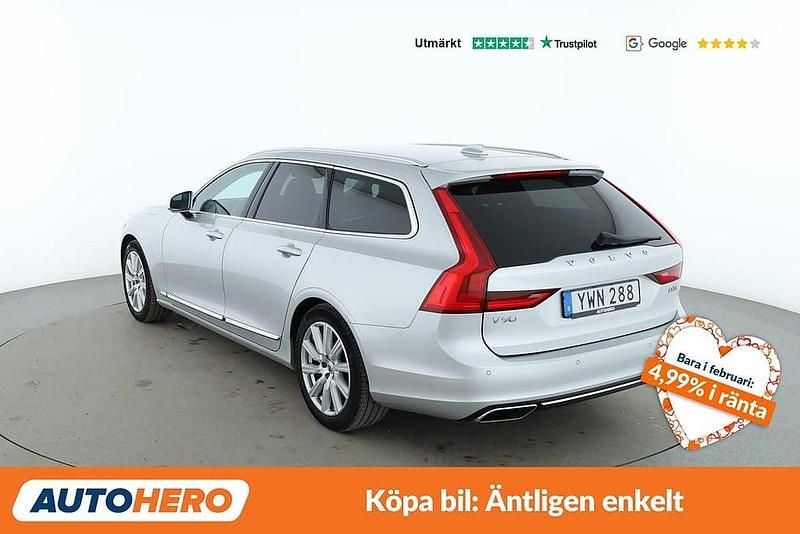 Begagnad Volvo V90 Inscription 151 HK (111 kW) 2017 Silver Kombi
