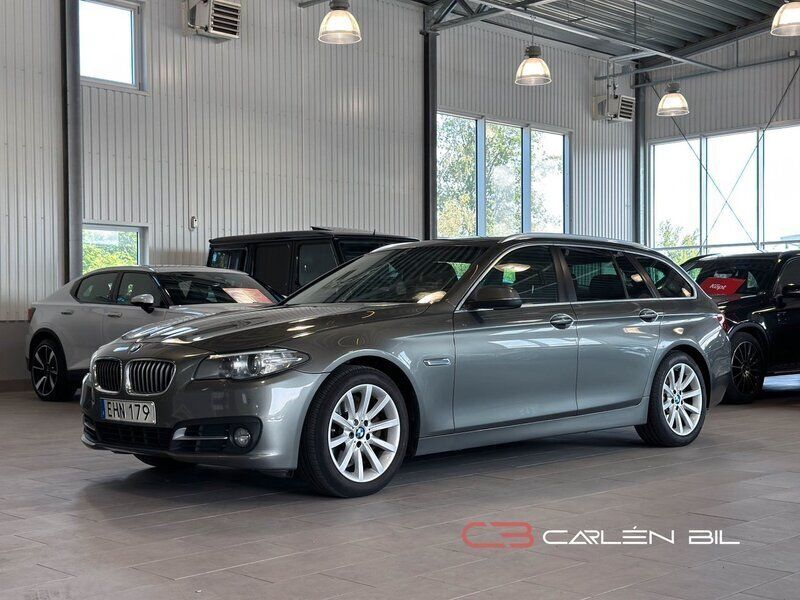 Grå Begagnad 2014 BMW 520 Sport Line Kombi | 108 900 kr (Bra pris) - Bild 1/4