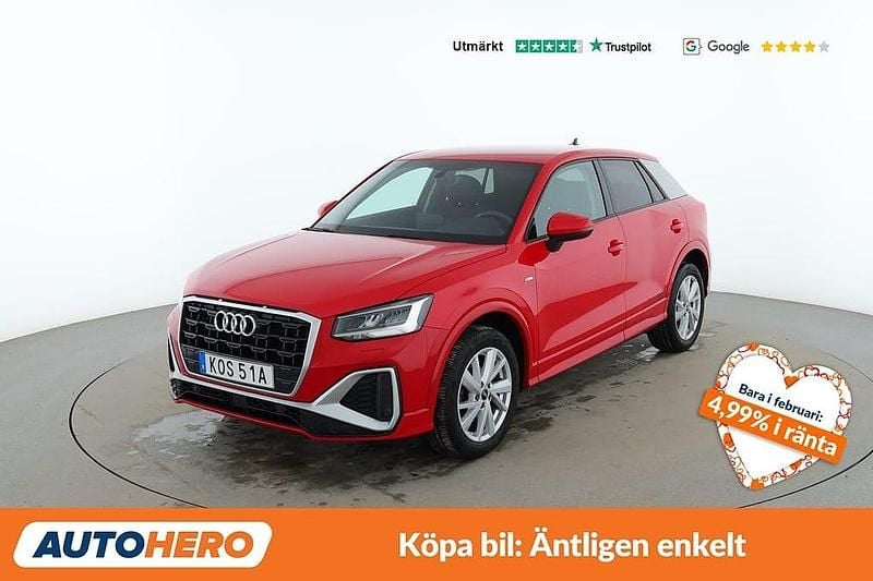 Begagnad Audi Q2 S-Line 151 HK (111 kW) 2021 Röd SUV