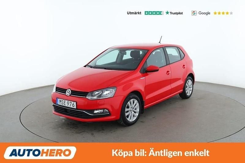Röd Begagnad 2015 VW Polo Halvkombi | 79 000 kr (Marknadspris) - Bild 1/4