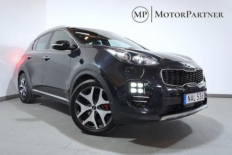 Svart Begagnad 2016 Kia Sportage GT-Line SUV | 149 900 kr (Marknadspris) - Bild 1/4