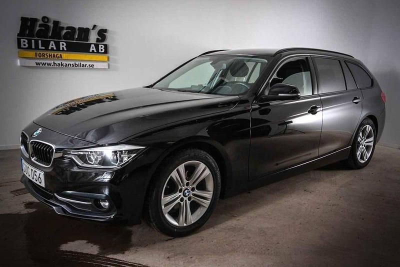 Begagnad BMW 320 Sport Line 164 HK (120 kW) 2018 Svart Kombi