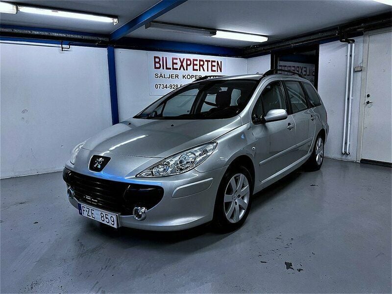 Grå Begagnad 2007 Peugeot 307 Kombi | 27 900 kr (Marknadspris) - Bild 1/4
