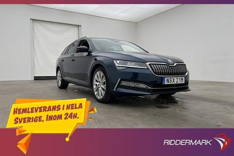 Blå Begagnad 2021 Skoda Superb Business Line Kombi | 274 800 kr (Bra pris) - Bild 1/3