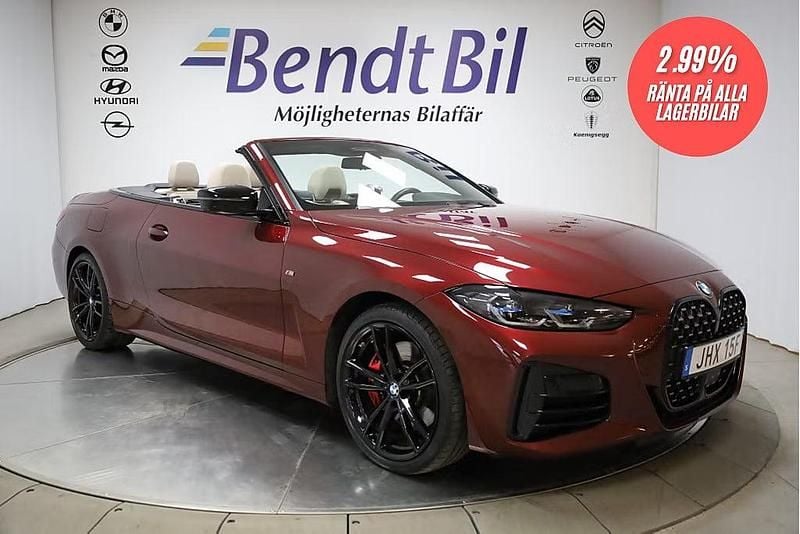 Begagnad BMW M440 M Sport 374 HK (275 kW) 2022 Aventurinröd metallic Sedan