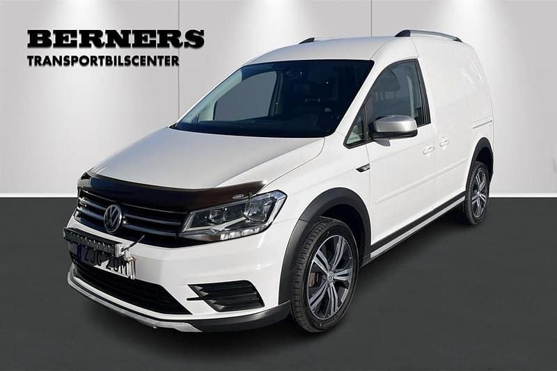 Vit Begagnad 2019 VW Caddy Minibuss | 249 900 kr - Bild 1/4