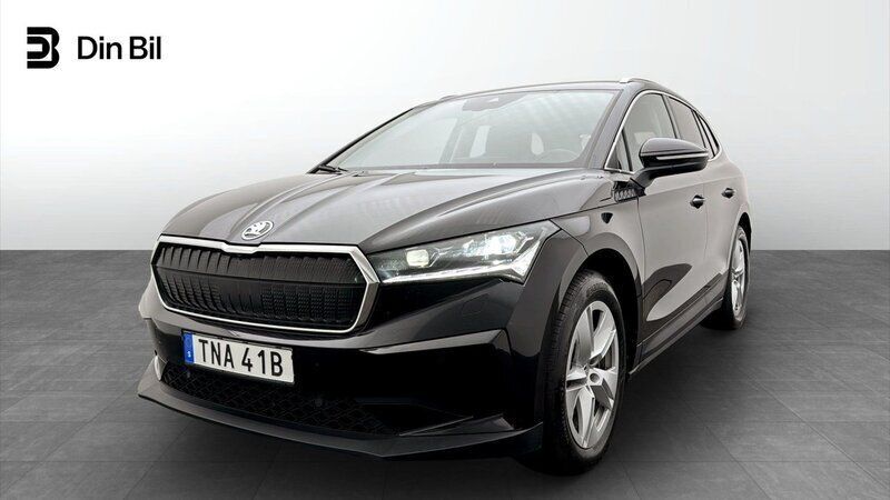 Svart (black magic metallic) Begagnad 2023 Skoda Enyaq iV SUV | 434 900 kr (Lite dyr) - Bild 1/4