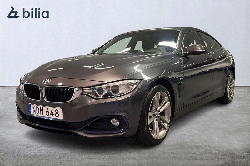 Grå Begagnad 2016 BMW 420 Gran Coupé Sport Line Sportkupé | 249 900 kr (Marknadspris) - Bild 1/4