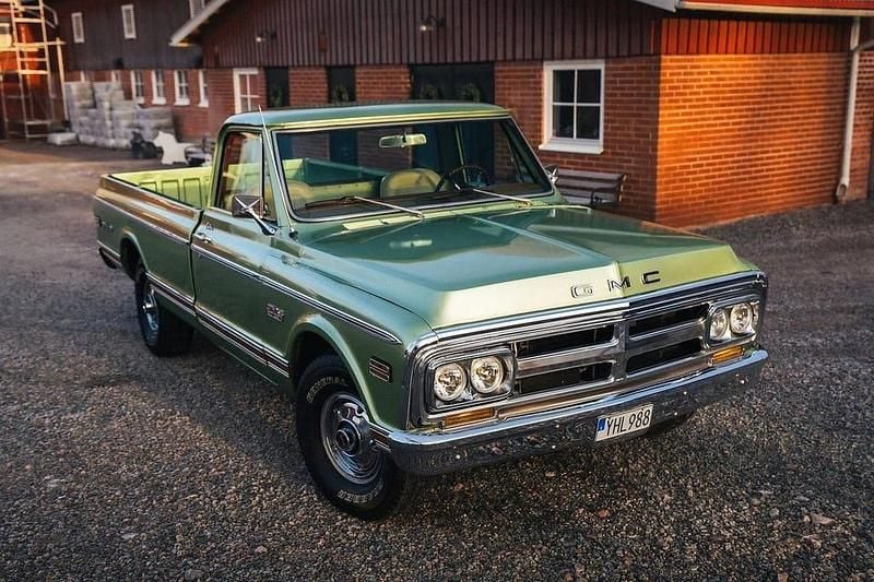Grön Begagnad 1970 GMC Sierra Pickup | 180 000 kr - Bild 1/4