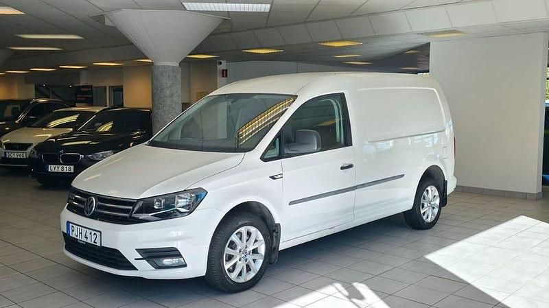 Vit Begagnad 2017 VW Caddy Maxi Minibuss | 209 900 kr (Marknadspris) - Bild 1/4