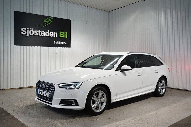 Vit Begagnad 2018 Audi A4 Sport Kombi | 219 900 kr (Bra pris) - Bild 1/3