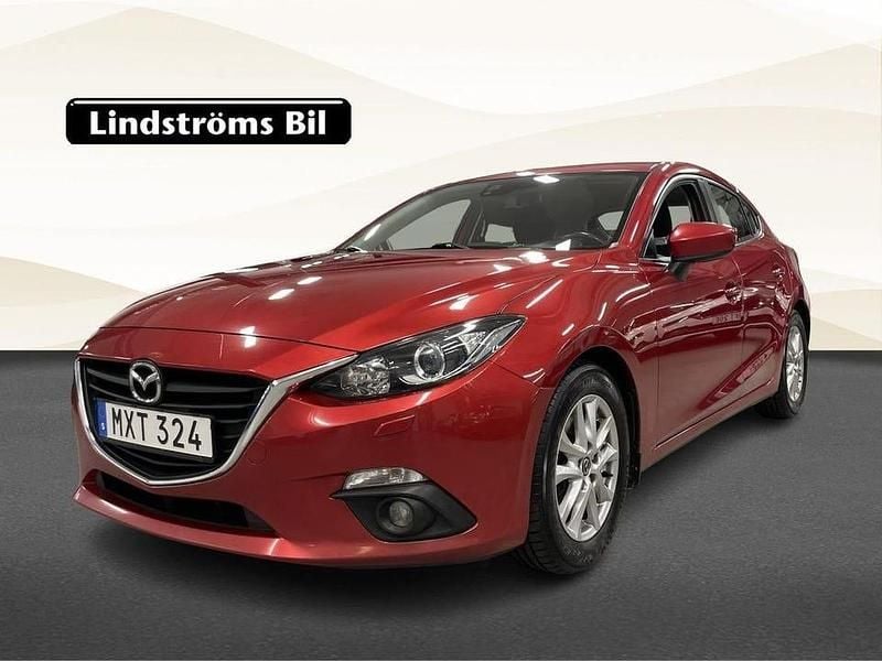 Röd Begagnad 2014 Mazda 3 Core Halvkombi | 99 900 kr (Marknadspris) - Bild 1/3