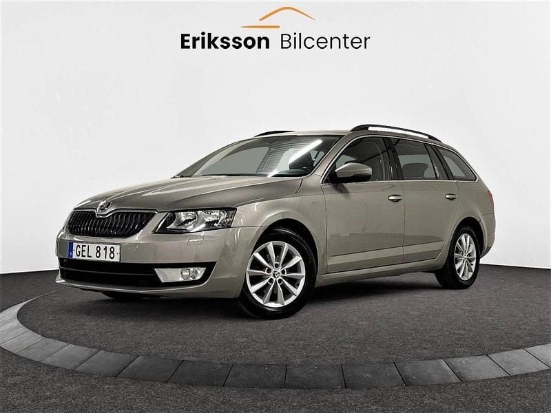 Ljusbrun Begagnad 2014 Skoda Octavia Ambition Kombi | 69 900 kr (Bra pris) - Bild 1/4