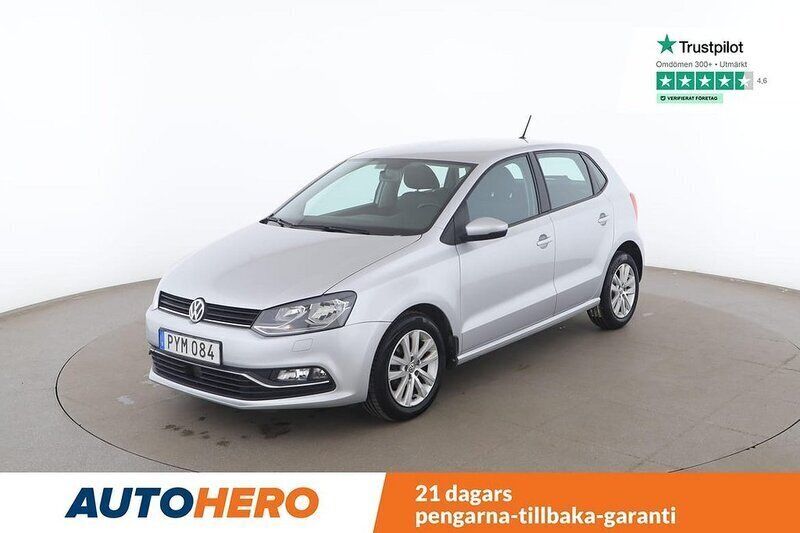 Silver Begagnad 2015 VW Polo Halvkombi | 112 000 kr (Marknadspris) - Bild 1/4