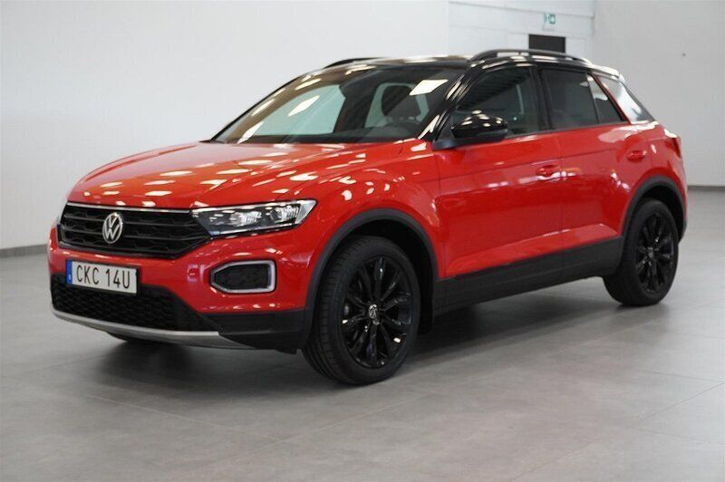 Röd Begagnad 2021 VW T-Roc SUV | 235 000 kr (Marknadspris) - Bild 1/4
