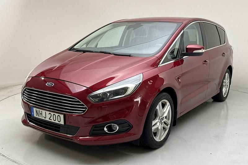 Röd Begagnad 2016 Ford S-MAX S Minibuss | 147 000 kr (Marknadspris) - Bild 1/4