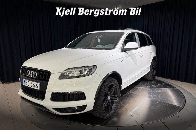 Vit Begagnad 2012 Audi Q7 S-Line SUV | 189 000 kr (Lite dyr) - Bild 1/4