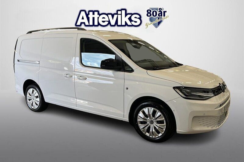 Vit Ny 2025 VW Caddy Maxi Minibuss | 459 900 kr (Marknadspris) - Bild 1/4