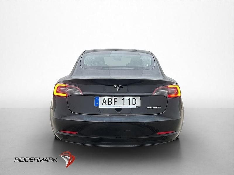 Begagnad Tesla Model 3 Long Range AWD 366 kW (498 HK) 2019 Svart Sedan
