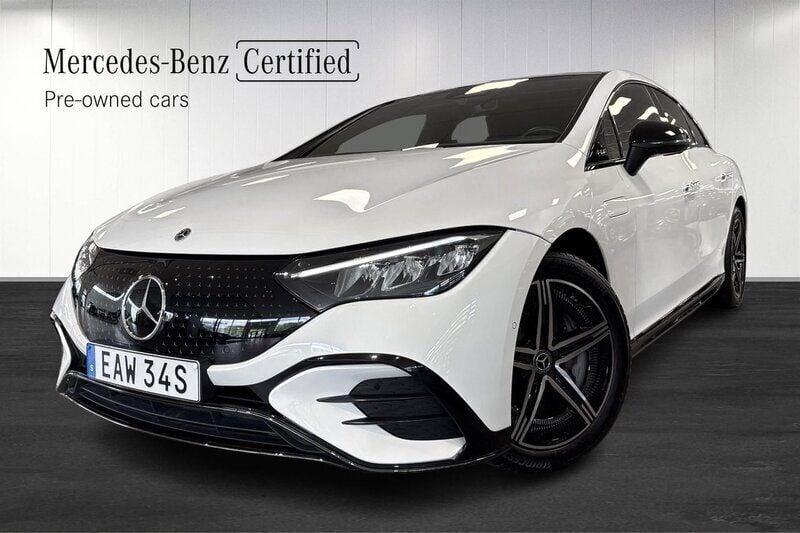 Vit Begagnad 2024 Mercedes EQE350 AMG Sedan | 599 000 kr - Bild 1/4