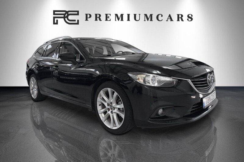 Svart Begagnad 2013 Mazda 6 Kombi | 89 900 kr (Marknadspris) - Bild 1/4